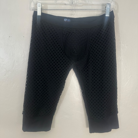 Knob's Mesh Overlay Bike Shorts XS Gently worn 50% cotton/45% nylon/5% spandex - Picture 2 of 6